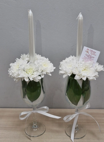 Пара бокалов от интернет-магазина цветов в 