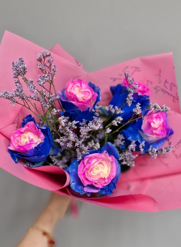 Сине-розовый от интернет-магазина цветов в 