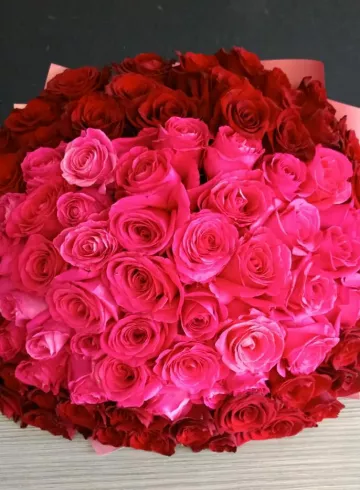 Букет 101 розы &laquo;Шикарные розы&raquo; от интернет-магазина цветов в 