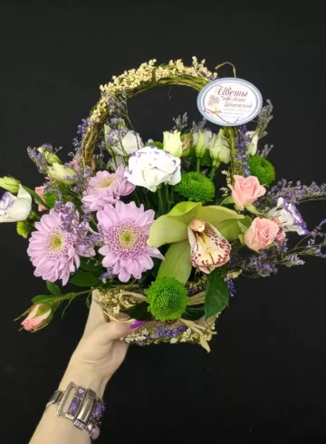 Корзинка &laquo;Прованс&raquo; от интернет-магазина цветов в 