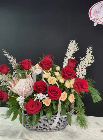 Корзинка цветов &laquo;Моя любовь&raquo; от интернет-магазина цветов в 
