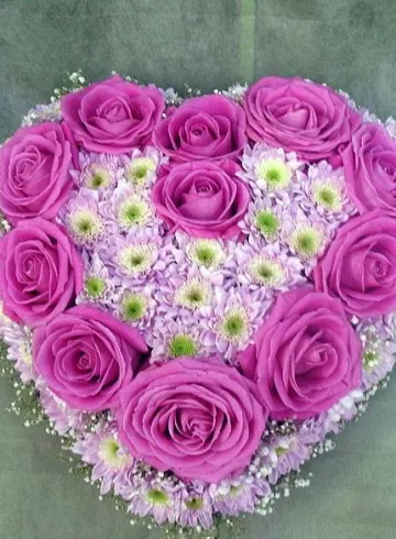 Ажурное сердечко от интернет-магазина цветов в 