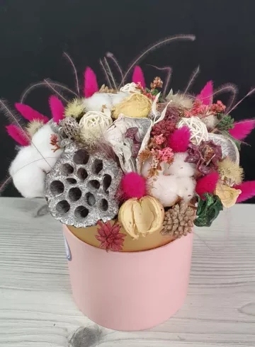 Шляпная коробка «Милашка» от интернет-магазина цветов в 