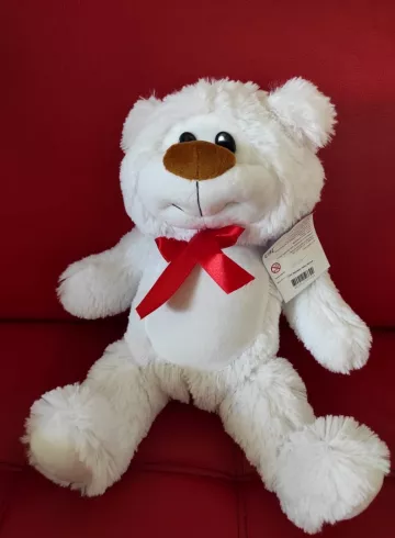 Мишка &laquo;Белый&raquo; от интернет-магазина цветов в 