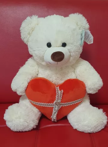 Медведь «Мартин с сердцем»‎ от интернет-магазина цветов в 